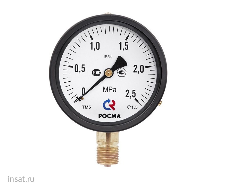 Манометр ТМ5 IP54 (ТМ-510 IP54) РОСМА - цена, описание, характеристики ...